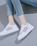 White Shoes Womens Mesh Summer New  Casual Student Womens Shoes Thick Bottom All Match Tide Board Shoes Women