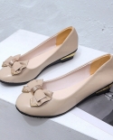 New Flats Women Shoes Woman Patent Leather Low Heels Shallow Slip On Comfortable Bow Knot Casual Shoes Candy Color Women