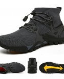 High Top Breathable Upstream Shoes For Men Women Flying Weaving Man Climbing Sneakers Non Slip Running Shock Absorbant F
