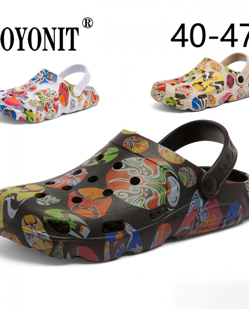  New Arrival Mens Clogs Summer Shoes Men Slippers Breathable Nonslip Mules Male Garden Shoes Casual Beach Sandals Zapat