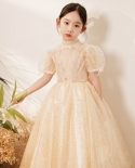 Girls Evening Dress Childrens Princess Dress Temperament Fluffy Gauze Dress