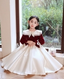 Girls Evening Dress Childrens Piano Performance Dress Flower Girl Dress Princess Dress