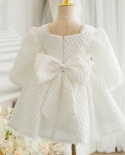 תינוקת בת שנה משתה לתפוס שבוע שמלת חורף פרח ילדה חתונה ילדה קטנה בסגנון יוקרתי לידה לילדים