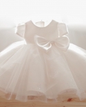 תינוק שמלת בת שנה ילדה יוקרתית פרח קטן ילדת נסיכה שמלת תינוק צמרמורת ילדה בת שנה שמלת שרוולים נפוחים