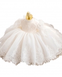 Baby Long-sleeved Dress Birthday Dress Female Princess Dress Fluffy Gauze Skirt