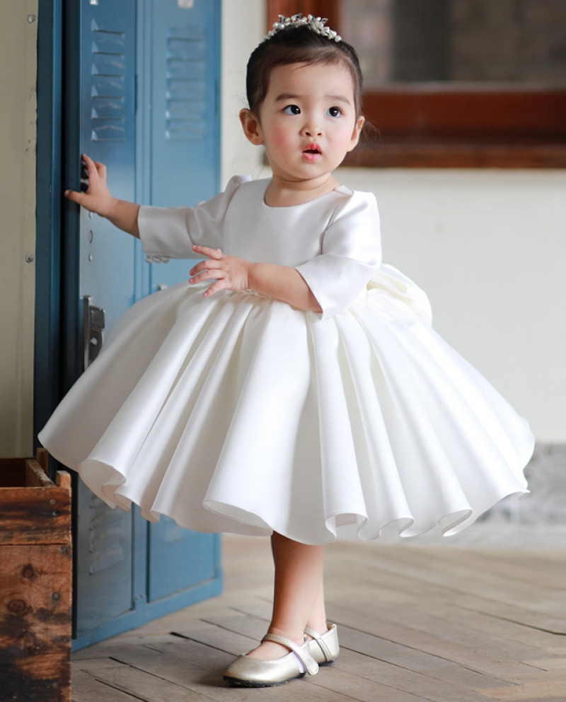 בנות שמלת ילדים שמלת נסיכה חצאית טוטו פרח קטן ילדה שמלת כלה קיץ יום הולדת מארח קטן מסלול מסלול