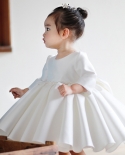 בנות שמלת ילדים שמלת נסיכה חצאית טוטו פרח קטן ילדה שמלת כלה קיץ יום הולדת מארח קטן מסלול מסלול