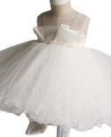 2022 שמלת תינוק בן שנה חצאית נסיכה חצאית טוטו של התינוקת שמלת יום הולדת קיץ סופר לבן