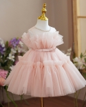 שמלת ילדים שמלת נסיכה פרח ילדה חתונה ילדה קטנה חצאית טוטו ילדה יום הולדת ראשון תחפושת הופעה מארח