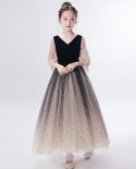 Girls Princess Dress New Little Girl Evening Dress Fashion Long Skirt