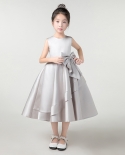 שמלת נסיכה בנות קשת רכה 2022 שמלת ילדים חדשה תחפושת מופע פסנתר מארח לילדים
