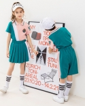 חליפת תלבושת בית ספר עם שרוולים קצרים תלמידי חטיבת ביניים חליפת שרוולים קצרים 2022 תלבושת בית ספר חדשה לגן ילדים