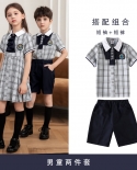 Short-sleeved School Uniforms Primary And Secondary School Uniforms Set 2022 Summer New Kindergarten Uniforms Primary Sc