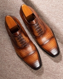Fashion Men Dress Shoes Luxury Genuine Leather Designer Oxfords 2022 Autumn Italian Handmade Casual Business Suit Shoes 