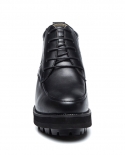 16cm Mens Invisible Height Increasing Leather Shoes Extra High Elevator Thick Soled Leather