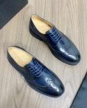 2022 Fashion Solid Color Wear Casual Wedding Business Affairs Shoes Men Business High Quality Genuine Leisure Shoes