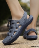 נעלי גברים חדשות נעלי אופנה חיצוניות קלות חור סנדלים סנדלים נעלי גן למבוגרים סנדלי hombremen
