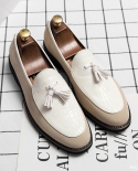 New Designer Men British Suede Patchwork Tassels Shoes Flats Formal Wedding Prom Homecoming Oxford Sapato Social Masculi