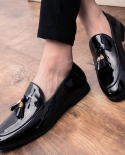 Fashion Trend Mens Pointed Tassel Pendant Oxford Shoes Male Dress Wedding Prom Homecoming Office Shoe Sapato Social Mas