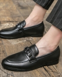 Fashion Mens Black Brown Pointed Gentleman Wedding Homecoming Pageant Shoes Flats Casual Loafer Dress Sapatos Tenis Masc