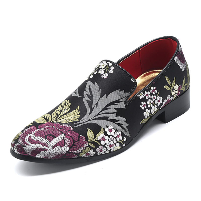 Mens floral loafers clearance