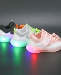 Kids Casual Glowing Flashing Shoes Boys Girls Fashion Spring Flats Designer Children Luminous Glowing Sneakers Led Light