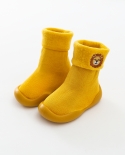 Uni Baby Winter Socks Shoes Children Non Slip Floor Socks Kids Toddler Shoes Baby Girl Boy Soft Rubber Sole First Walker