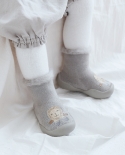 New Born Boys Non Slip Socks Baby Sock Shoes Winter Kids Socks Toddler Children Girl Warm Floor Shoes First Walkers For 