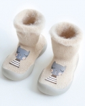 New Born Boys Non Slip Socks Baby Sock Shoes Winter Kids Socks Toddler Children Girl Warm Floor Shoes First Walkers For 