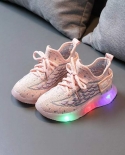 2022 Boys Girls Sport Running Shoes New Baby Flashing Lights Sneakers Toddler Little Kid Led Sneakers Children Luminous 