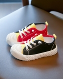 בנים בנות ספורט אור רך ילדים נעלי קנבס מגופרות לילדים נעלי קנבס מעורב צבע מונע החלקה מידה 24 35 פנאי קזואל s