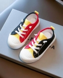 בנים בנות ספורט אור רך ילדים נעלי קנבס מגופרות לילדים נעלי קנבס מעורב צבע מונע החלקה מידה 24 35 פנאי קזואל s