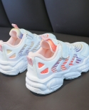 אביב קיץ נעלי ספורט רשת נושמת ילדים נעלי ספורט גבוהות בנות בנים סטודנטים ריצה לבן zapatalias מידה