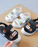2022 New Boy Soft Bottom Beach Sandals  Baby Boy Sandals Summer Boy Baby Flashing Light Anti Kick Childrens Shoes