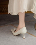 משאבות למסיבה מחודדת שמלה משאבות משרד נעלי נשים על עקבים גבוהים נעלי נשים 2022 עקבים קריסטלים סגורים לנשים