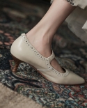נעלי רטרו לנשים brogue pumps שמלות מחודדות עם אבזם נעלי עור לנשים על עקבים גבוהים טפרים הוטים