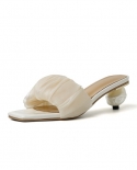 Open Toe  Slippers Slip On Party Shoes Summer Sandal For Women Wedding Pumps Strange Heel Jelly Shoes For Elegant Female