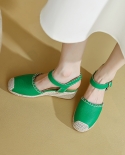 Summer Lady Hemp Espadrilles 2022 Designer Women’s Wedge Sandals Shoes Woman High Heel Sandals Cow Leather Shoes For D