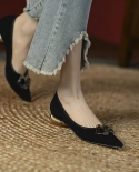 Zapatos Pointed Toe Woman High Heels Breathable Chunky Heel Women Shoes Fashion Slip On Ladies Pumps Casual Shoe New Tal