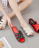 Zapatos Fashion Wedge Sandals And Slippers Womens 2022 Summer New Fish Mouth Slippers Wear One Word Slippers Chaussure 