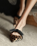 Zapatillas de mujer, zapatos sin cordones, tacón medio, 4 Cm, zapatos de mujer, sandalias de leopardo para primavera y verano, z