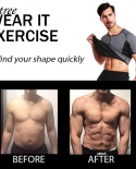 Sweat Vest For Men With Zipper Weightless Neoprene Sauna Corset  Burning Workout Slimming Waist Trainer Body Shaper Suit