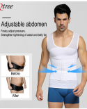 Men Body Shapers Vest Bodybuilding Fitness Slimming Compression Shirts Corset Gym Workout Waist Trainer Tummy Control Wi