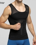 Men Body Shapers Vest Bodybuilding Fitness Slimming Compression Shirts Corset Gym Workout Waist Trainer Tummy Control Wi