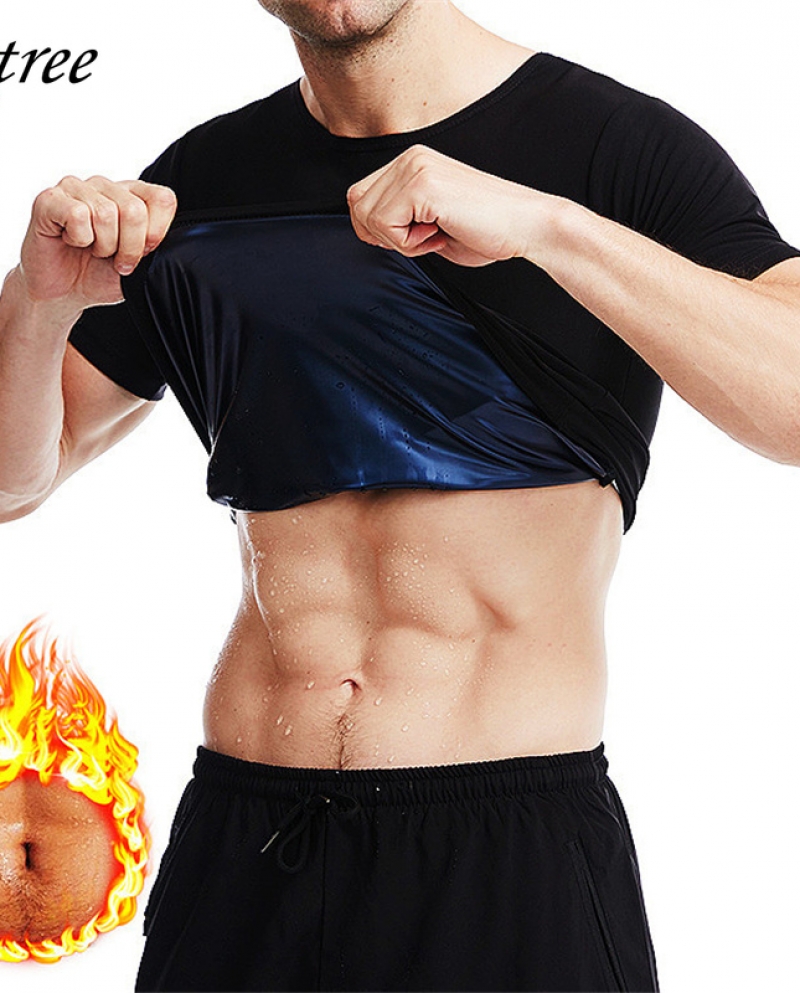 Men Sauna Sweat Vest Weight Loss Waist Trainer Workout Vest