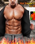 Mens Body Shaper Waist Trainer Sauna Vest Double Belt Sweat Shirt Corset Top Abdomen Slimming Shapewear  Burn Fitness S