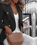 Button Ladies Blazer Woman  Work Suit Womens Jacket Office Lady Formal Women Blazers And Jackets Female Blazer Femme 5x