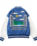  And  Alphabet Embroidery Jackets Womens  New Street Fashion Trend Baseball Uniform Couple All Match Coatsjackets