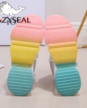 Lazyseal Platform Sandals Female Summer  Women Thick Bottom Rainbow Sole Hook  Loop Shoe Wedge With Open Toe Platform S