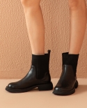 Beautoday حذاء من الجلد النساء جلد البقر المرقعة سترتش النسيج جولة تو الانزلاق على الأحذية الإناث جورب الأحذية اليدوية 0404